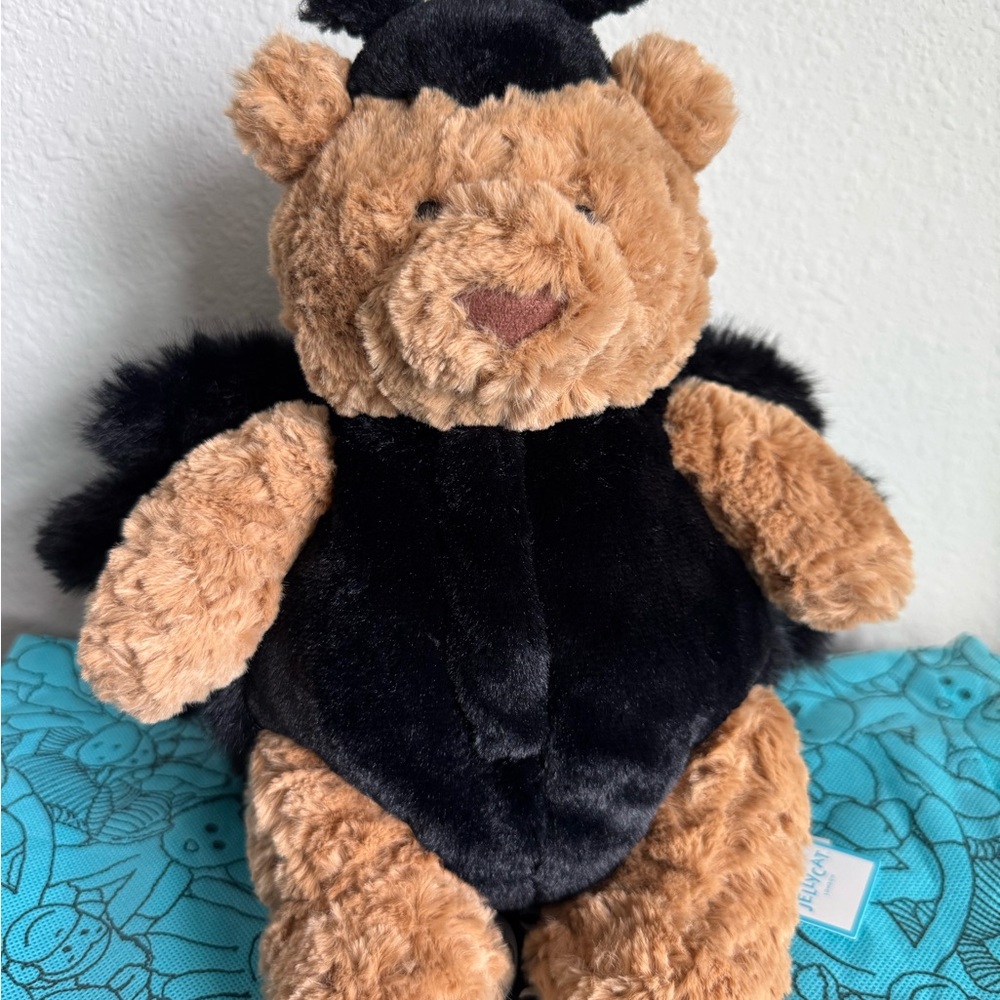 BNWT / Authentic Halloween Fall Jellycat Bartholomew Bear Spider (Rare!)